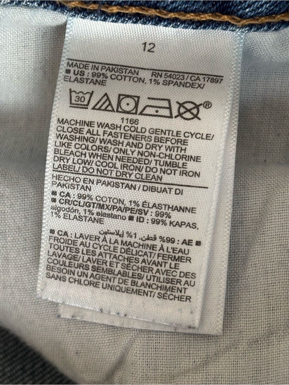 Old Navy High-Rise O.G. Straight Jeans Size 12 - Picture 4 of 4
